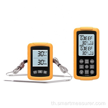 Digital Wireless Dual Probe 433mhz เครื่องวัดอุณหภูมิเนื้อสัตว์